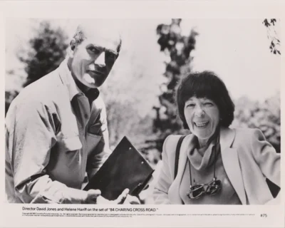 Director David Jones and Helene Hanff