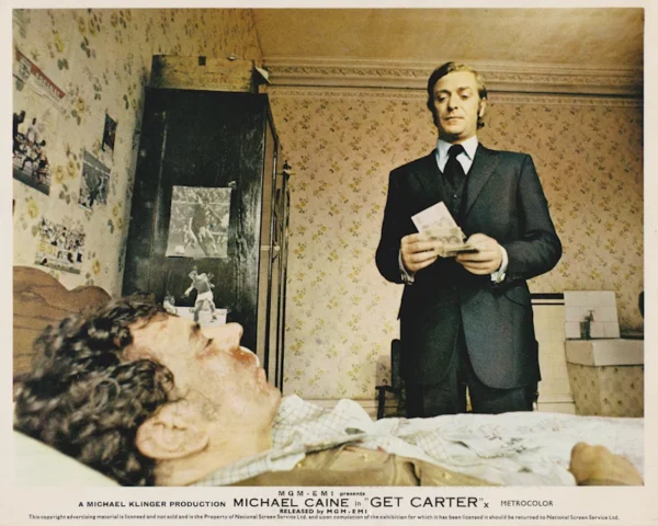 Michael Caine and Bryan Mosley