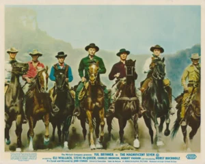 The Magnificent Seven (1960) vintage lobby card [scanned-in image]