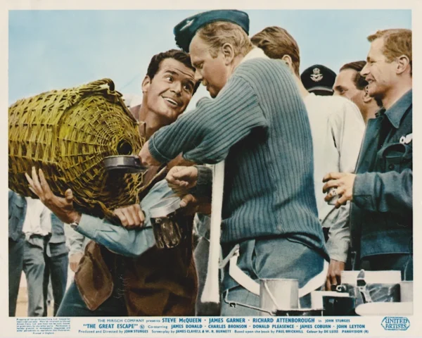 James Garner pouring a drink