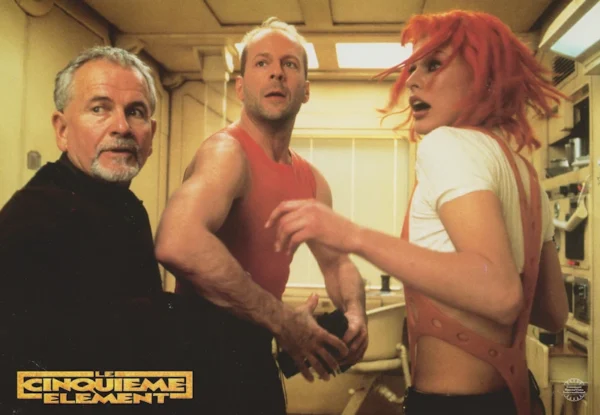 Father Vito Cornelius, Korben Dallas and Leeloo