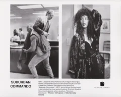 Hulk Hogan, Christopher Lloyd and Shelley Duvall in Suburban Commando (1991) [press photos]