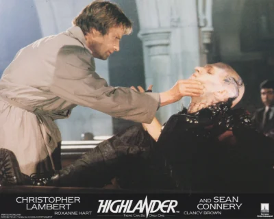 Christopher Lambert and Clancy Brown