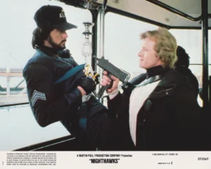 Nighthawks (1981) NSS 810069 US Lobby Card #01 [scanned-in image]