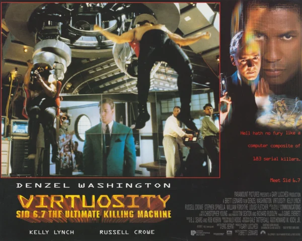 A scene from Brett Leonard's 1995 thriller Virtuosity