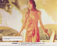 Carrie (Sissy Spacek) invokes her telekinetic powers at a school prom in a scene from Carrie (1976)