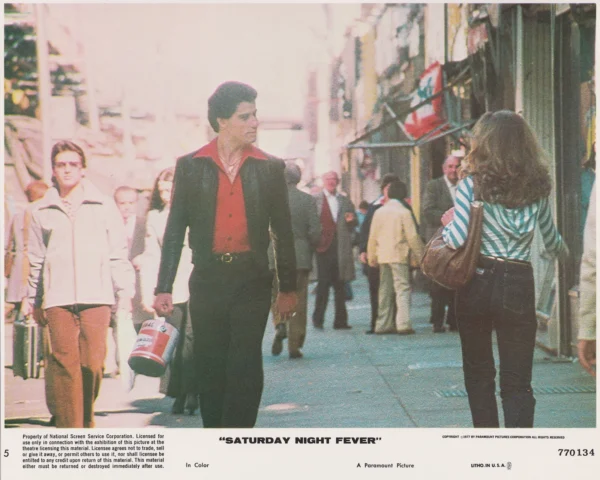 John Travolta starring in Saturday Night Fever (1977)
