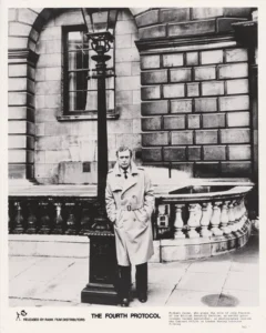 Sir Michael Caine as spycatcher John Preston in The Fourth Protocol (1987)