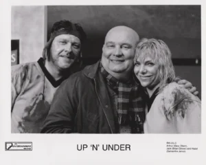 Gary Olsen, Brian Glover and Samantha Janus in Up 'n' Under (1997)
