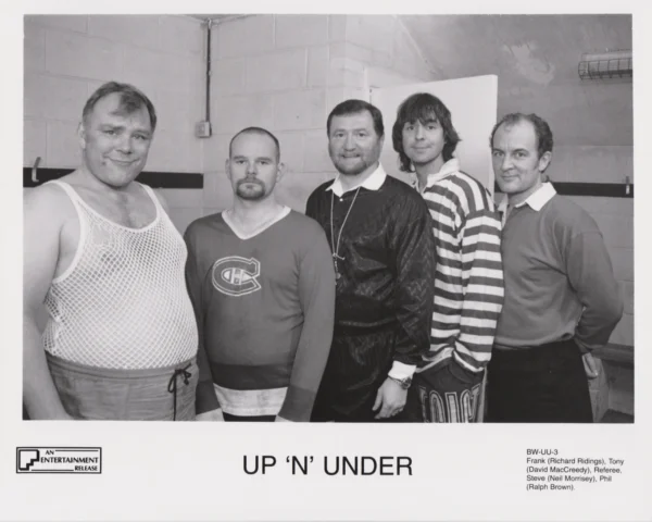 Cast members from John Godber's Up 'n' Under (1997)
